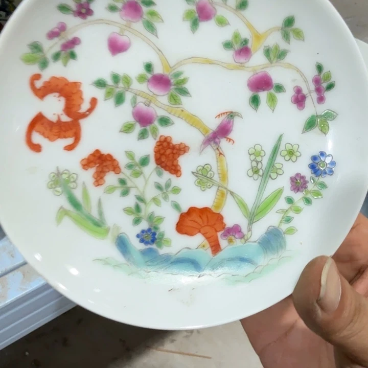 瓷片摆件手绘瓷器全部处理