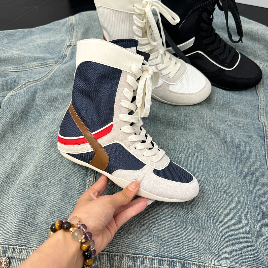 【现货】理性消费NO退NO换平底运动韩版系带拳击鞋25WZ00328