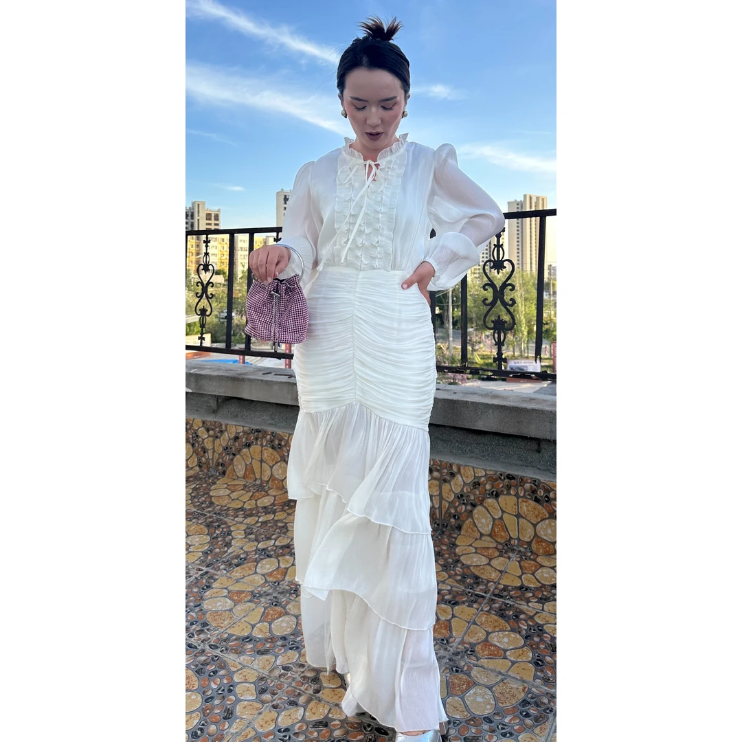 8815【】轻奢名媛贵气设计款女装连衣裙