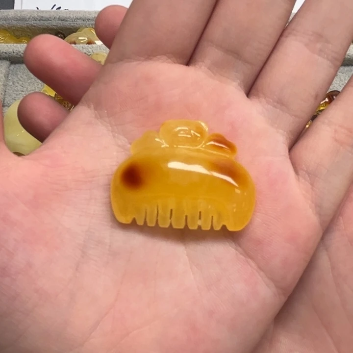 裸石琥珀未镶嵌天然蜜蜡配件