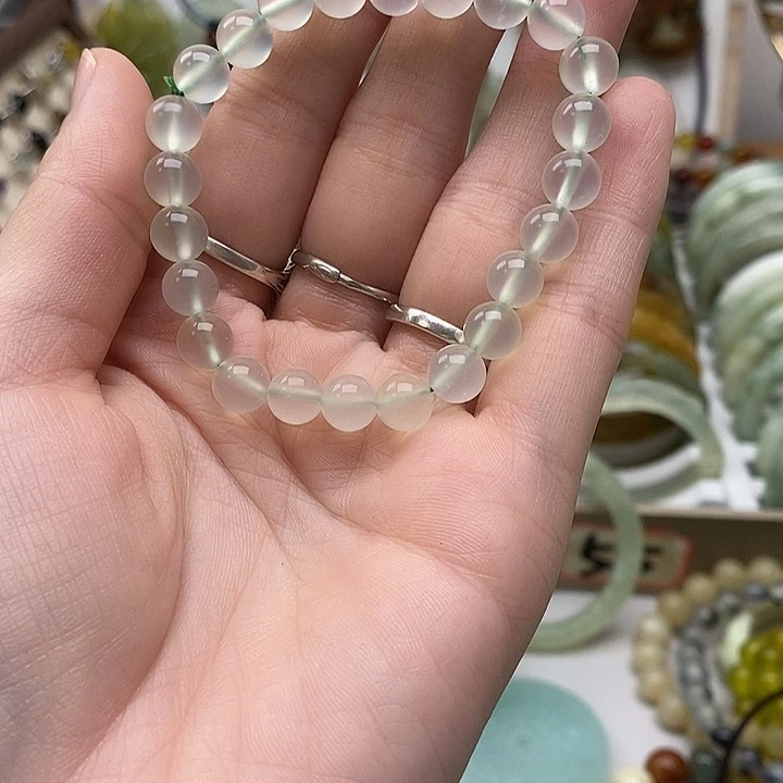 蛇纹石玉手链未镶嵌