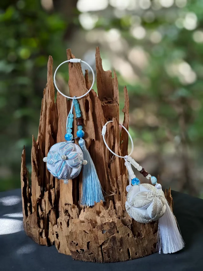 广西壮锦绣球 包包配饰挂件装饰吊坠4cm小绣球手工/民族风挂件