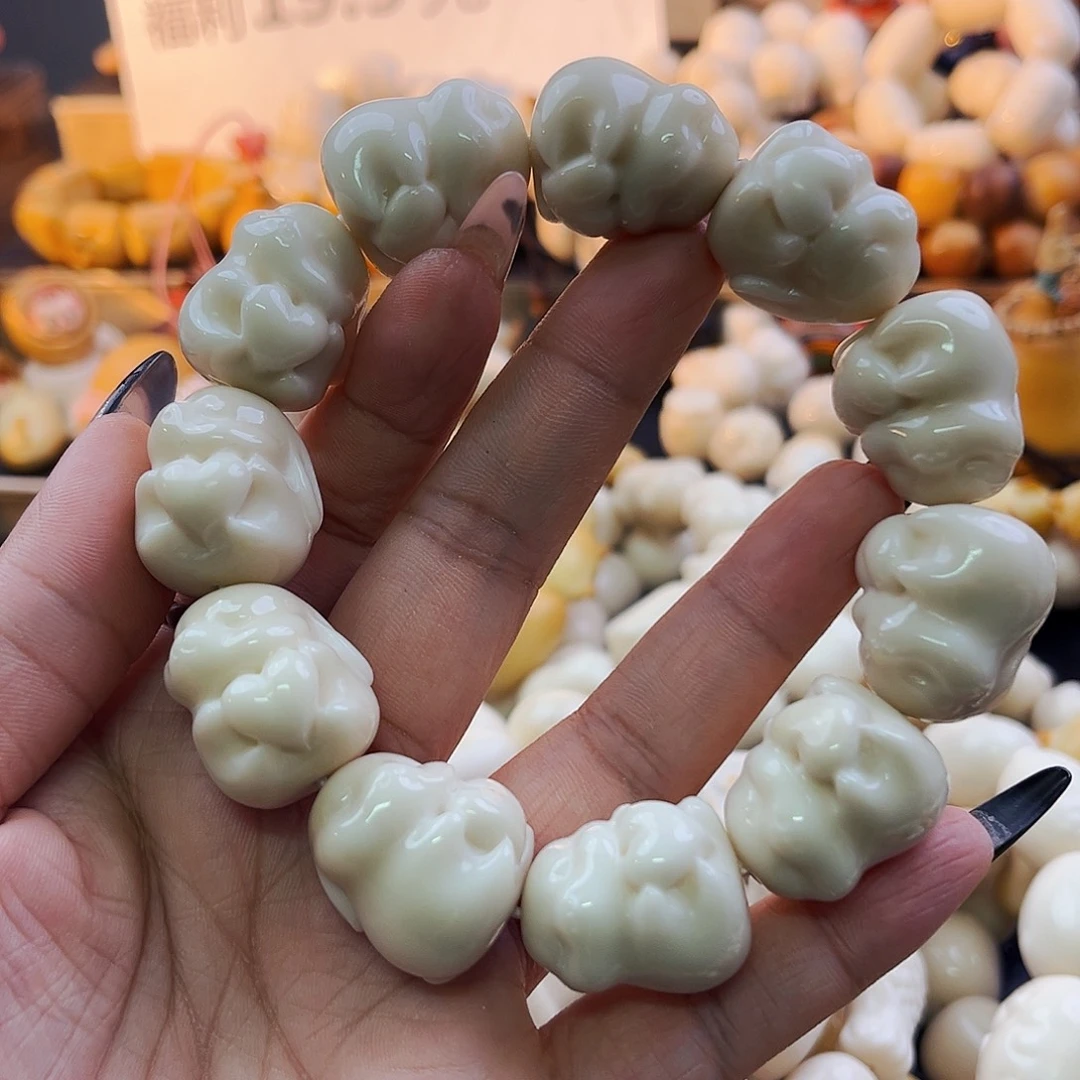 菩提根/象牙果手串爱心兔