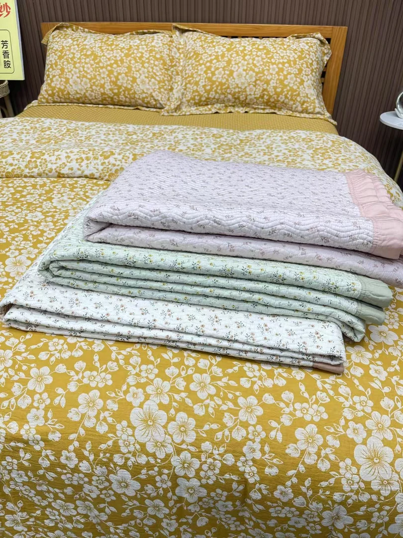 老工匠【天丝印花多功能床盖】多功能盖毯可铺可盖