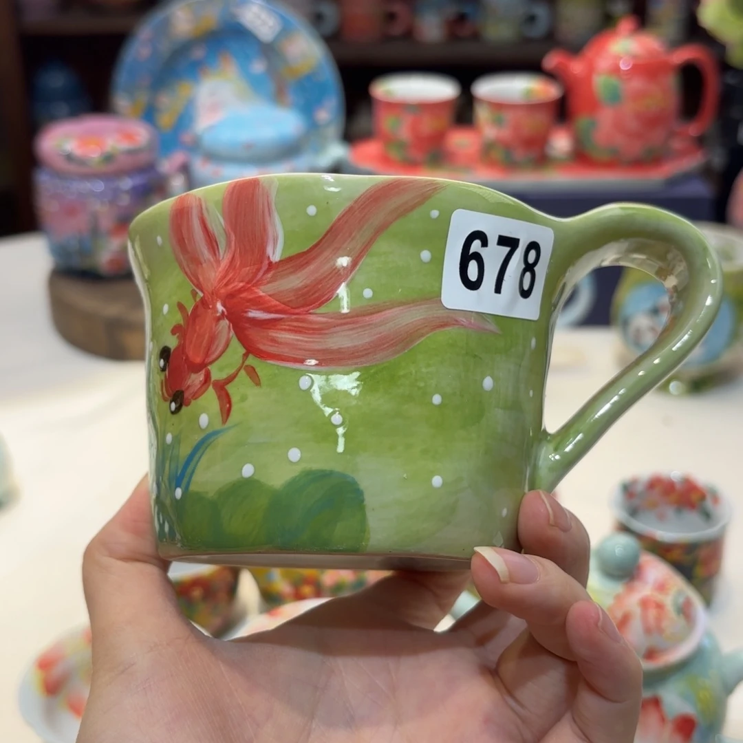 景德镇手绘高温釉下彩陶瓷茶具