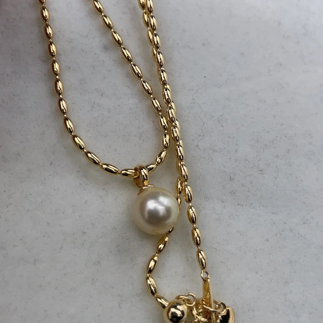 颈饰银S925镶嵌海水珍珠