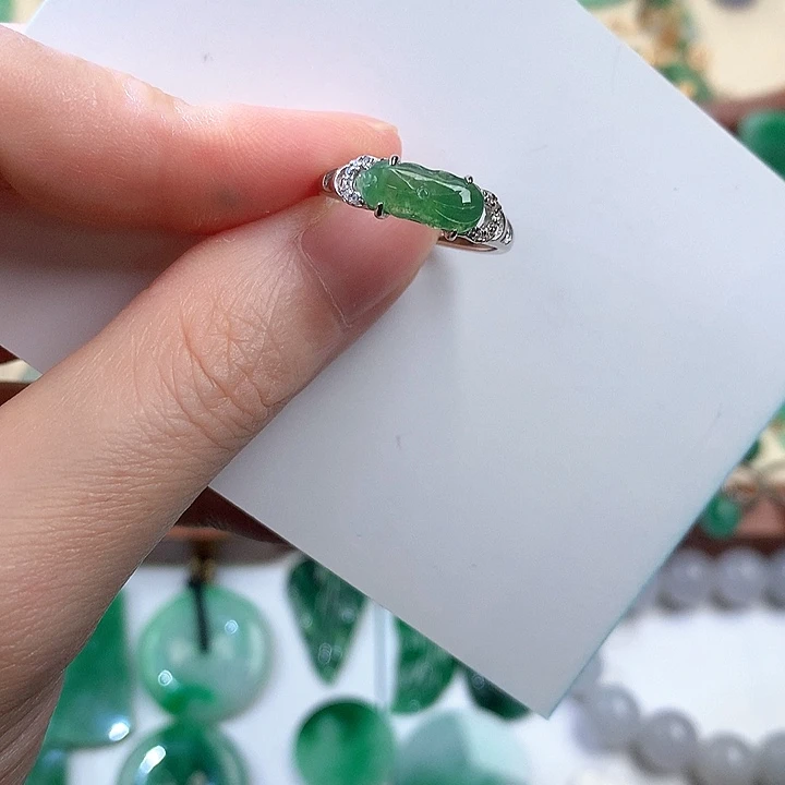 颈饰银S925镶嵌翡翠864367778