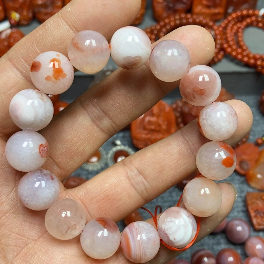 南红玛瑙手串未镶嵌14mm