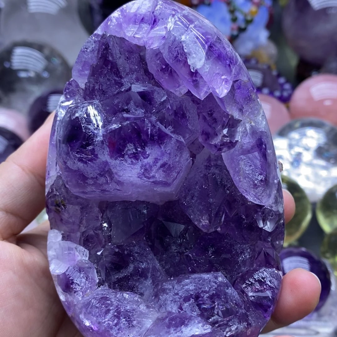未镶嵌珠宝半成品水晶24全抛龙蛋
