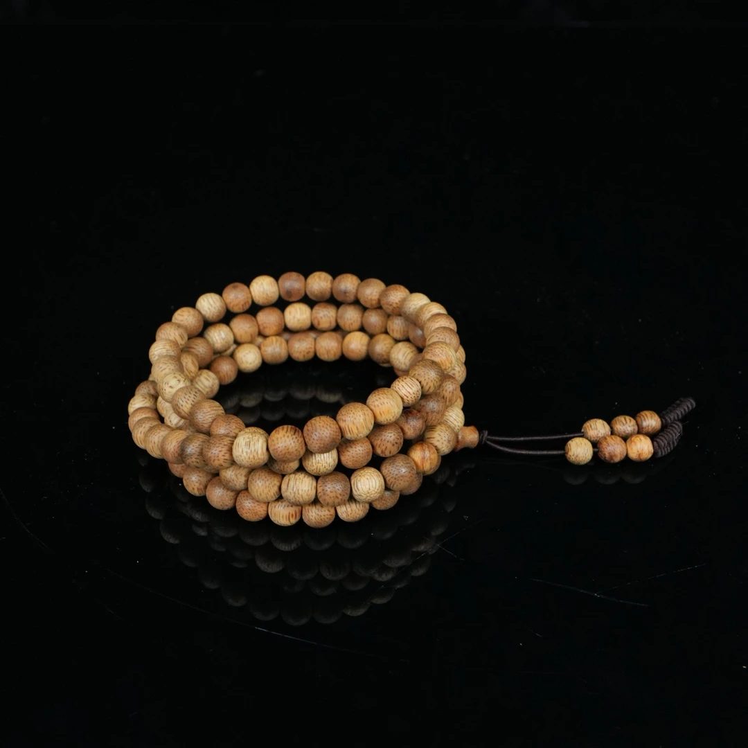 A5287 西马沉香金丝结8分沉念珠 0.7cm 11.48g