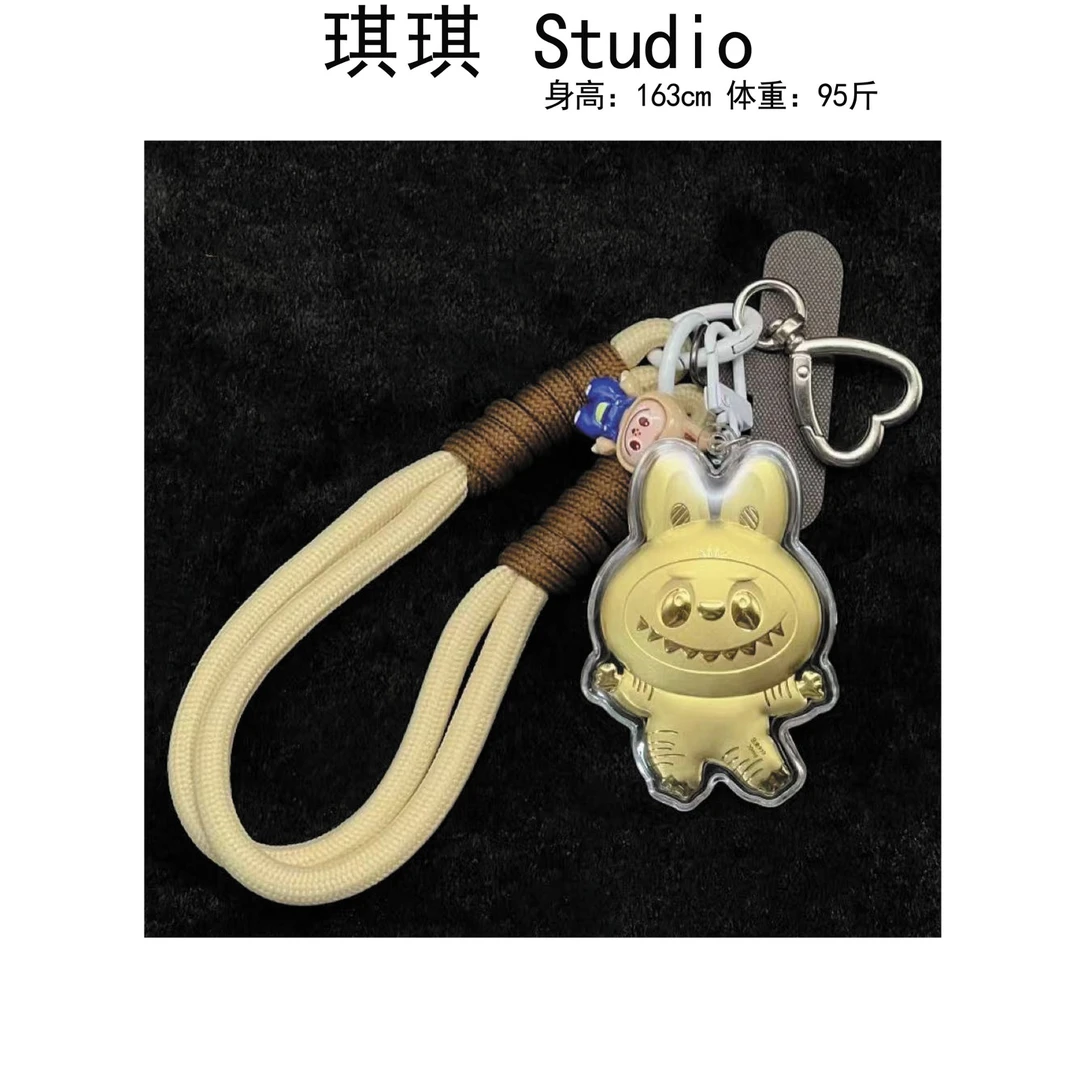 《琪琪家》夏季新款潮流气质时尚金色卡通布偶配件挂件-M