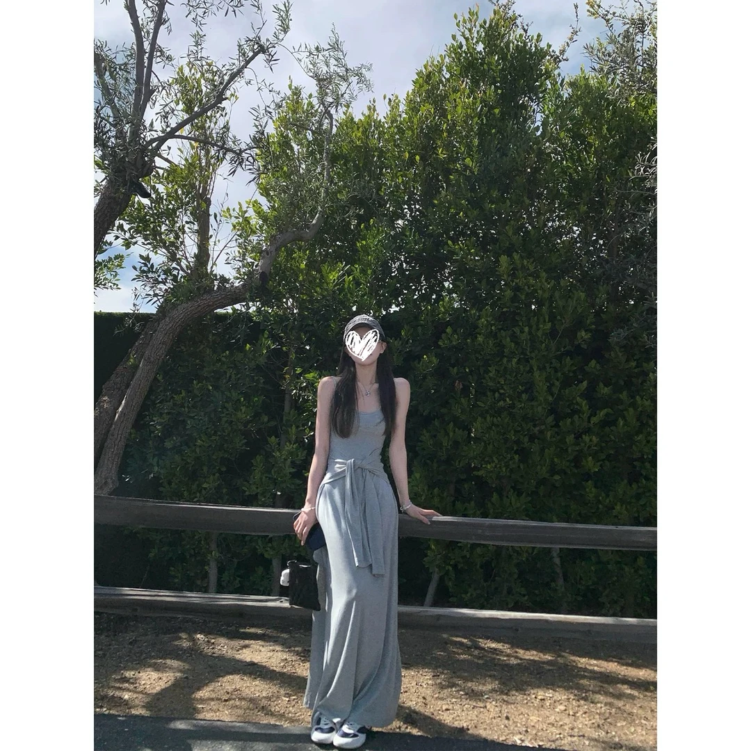 温柔革命 挚简高舒适懒人裙 遮胯显瘦长连衣裙#9056