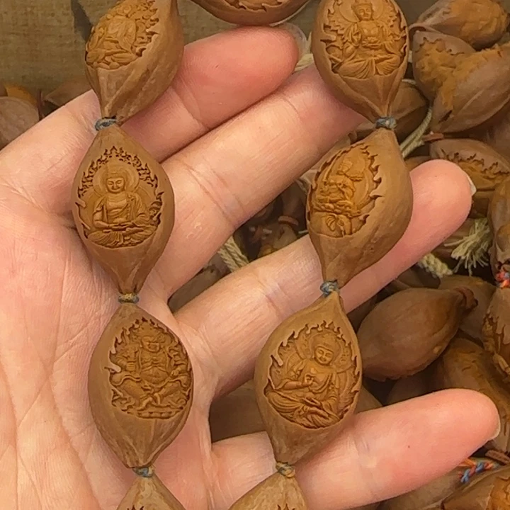 把件橄榄核橄榄核雕了手串