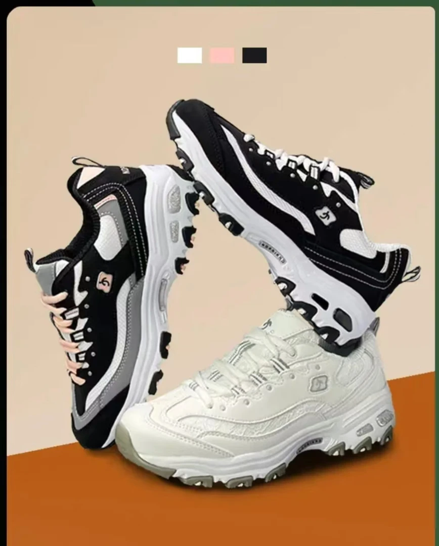 NDPRIKND美拉熊透气新款男女情侣款厚底舒适INS时尚休闲老爹鞋