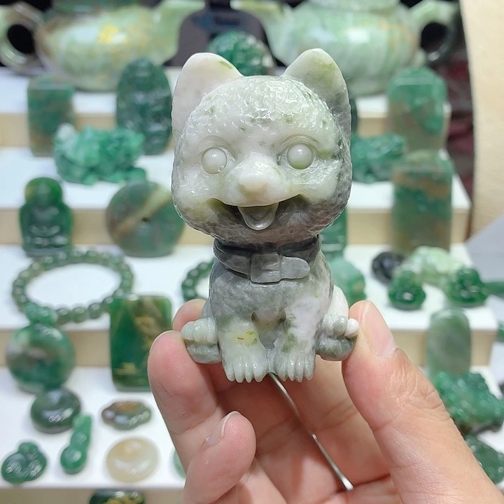 独山玉未镶嵌把件泰迪