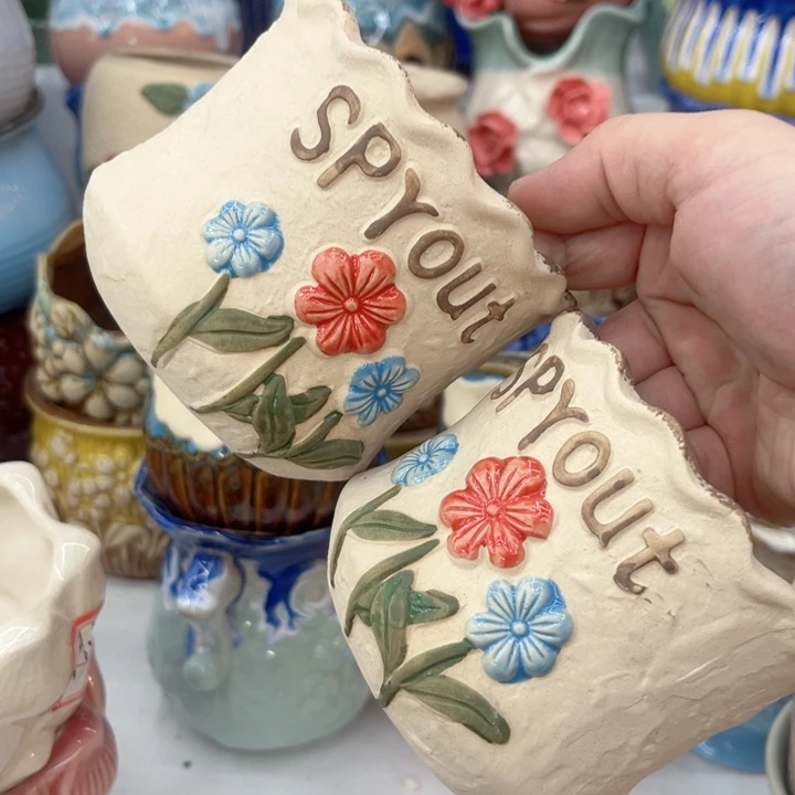 多肉植物陶瓷花盆9.99包邮