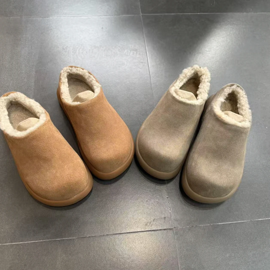 桑坡发货厚底土豆全包新款女士加厚保暖时尚百搭网红同款软底