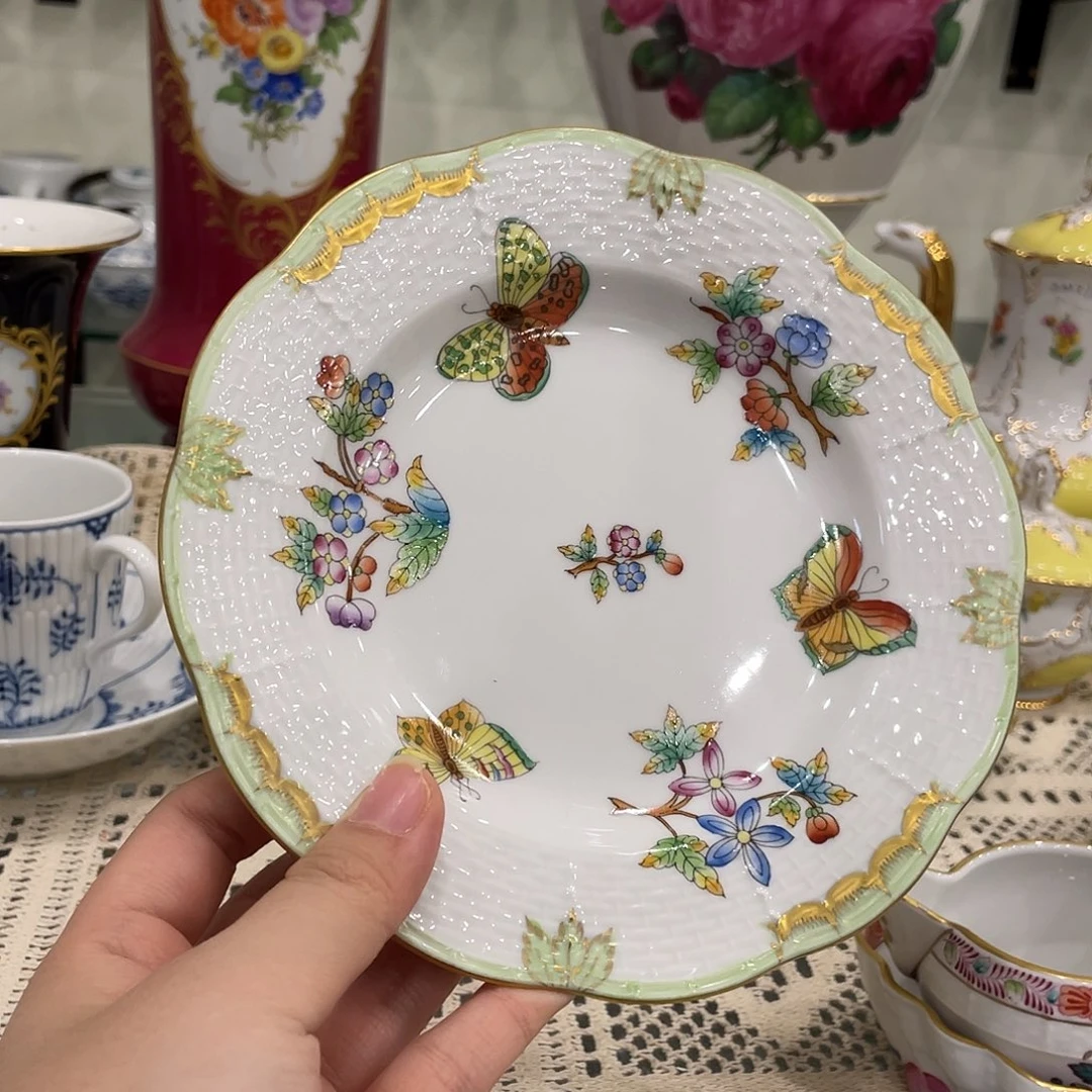 摆件中古赫伦甜品盘