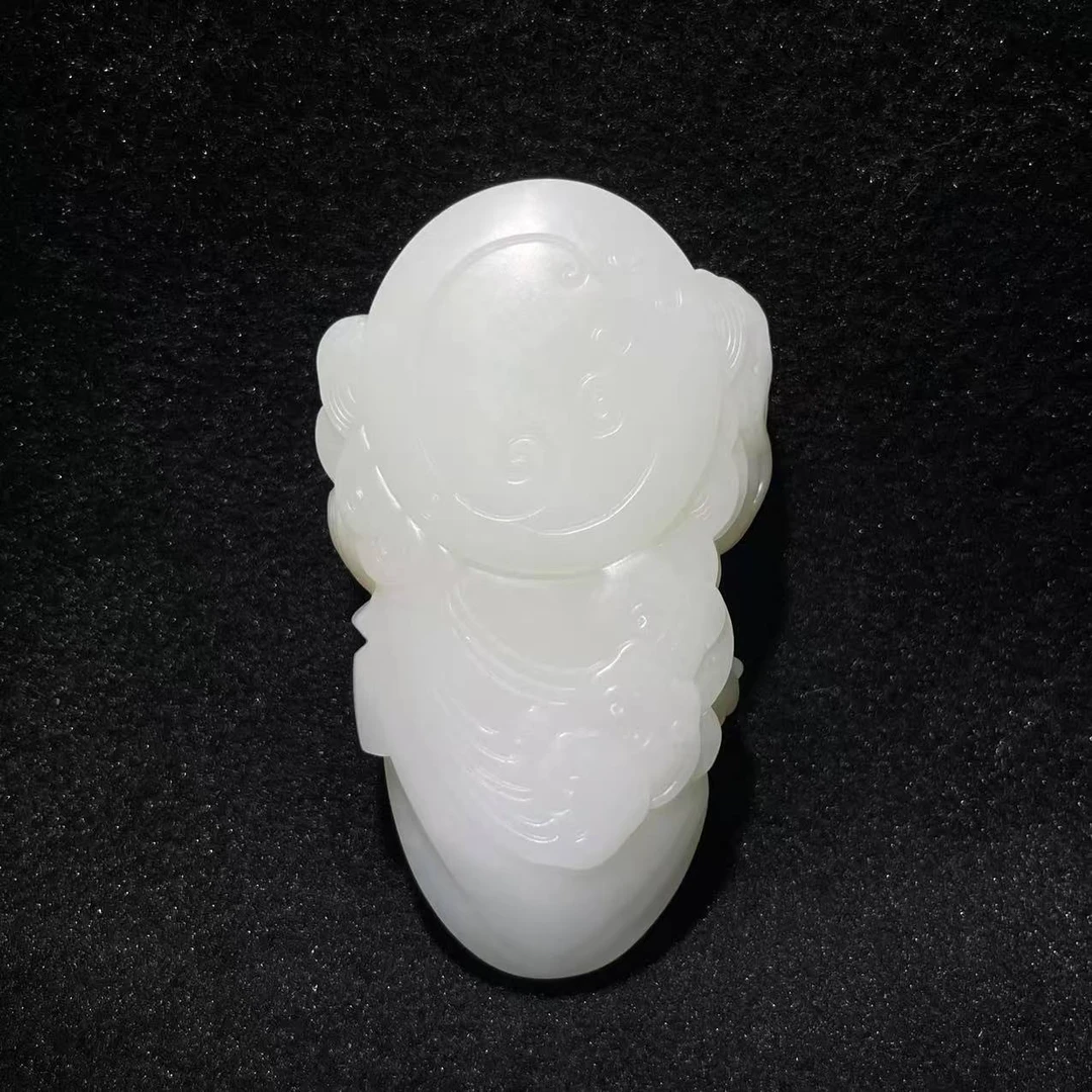 《当代》和田玉关公 山东国营文物商店 z25052600615-983