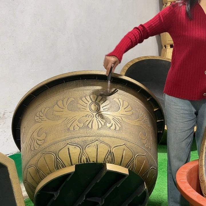 圆盆古铜一米一个