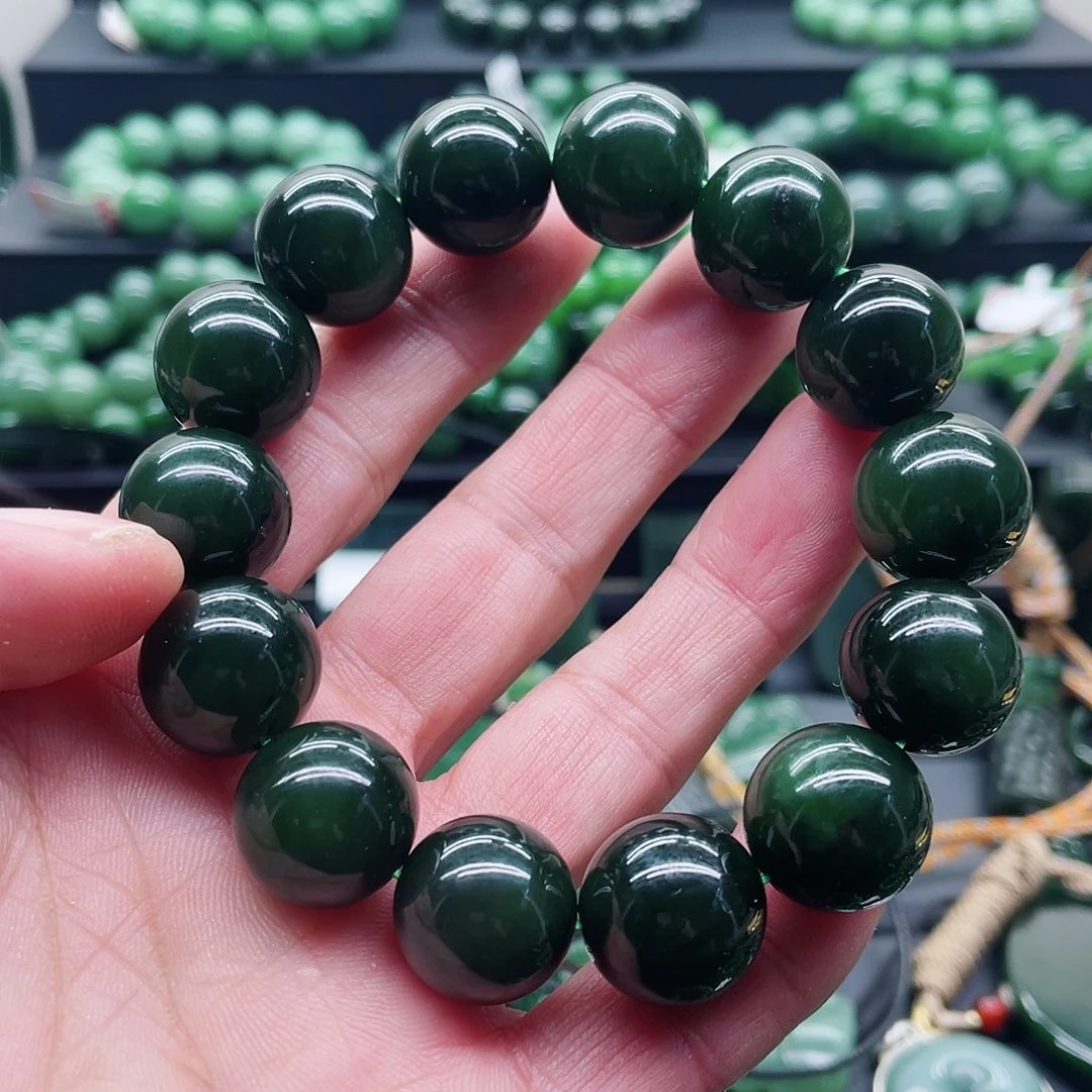 和田玉（碧玉）未镶嵌手链