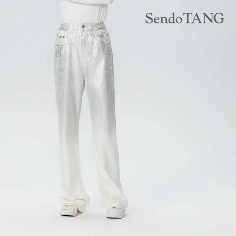 【浮玉】胖多家女装气质宽松设计秋季宽松显瘦高腰裤子