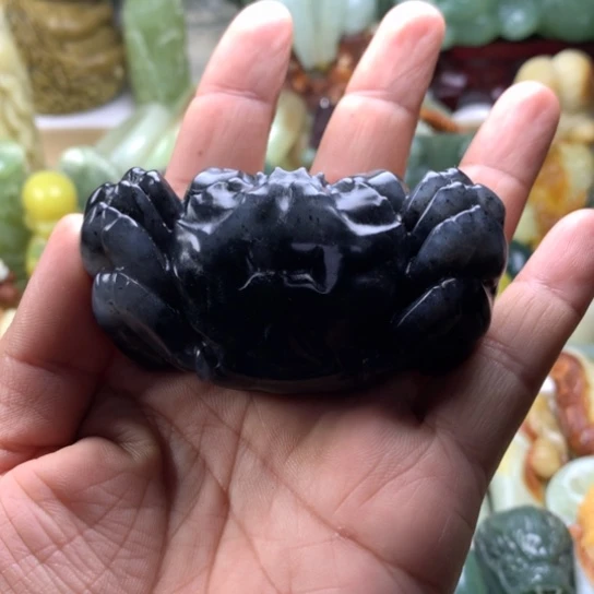 嗯***蛇纹石玉未镶嵌岫玉手把件