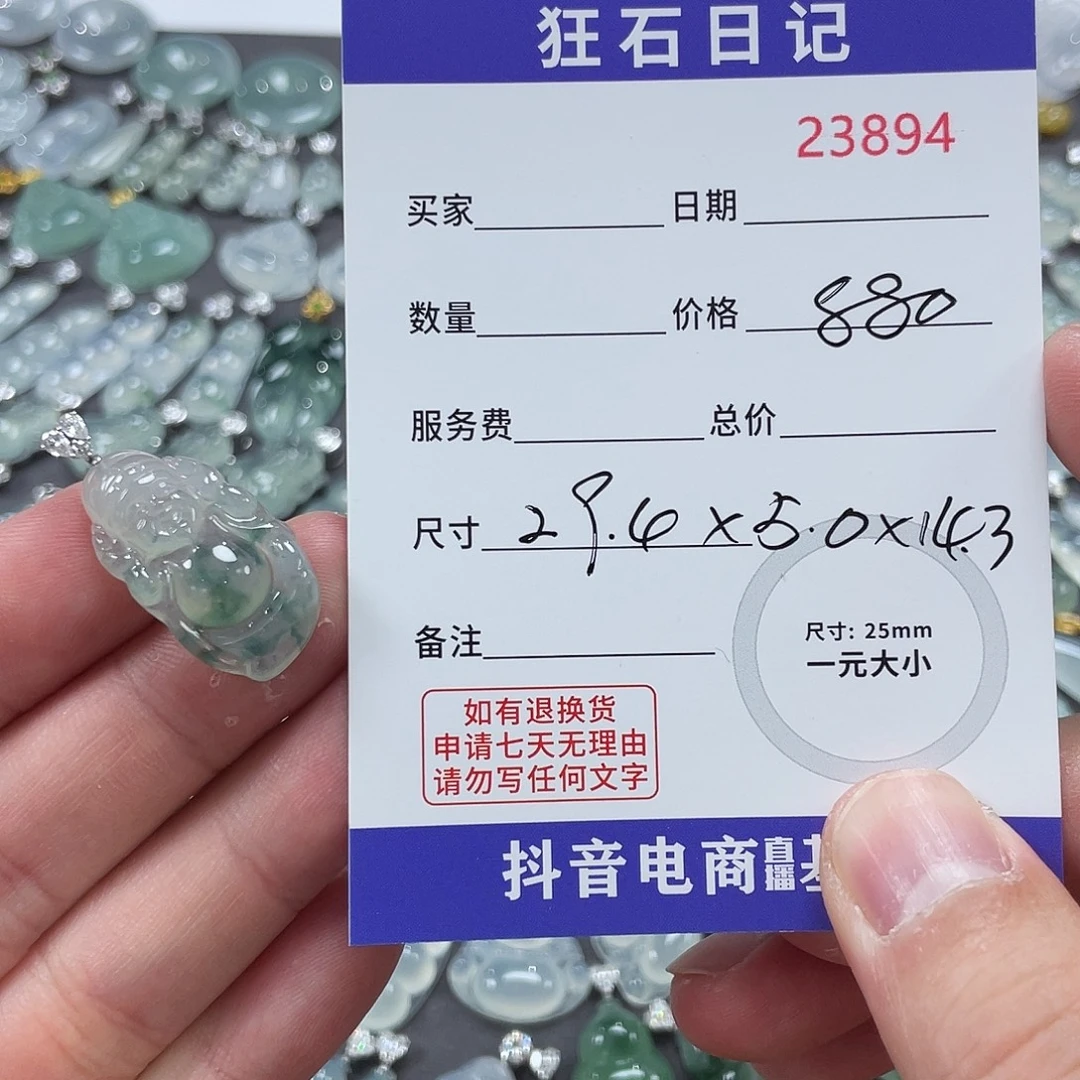 秀***儿翡翠18K金镶嵌颈饰