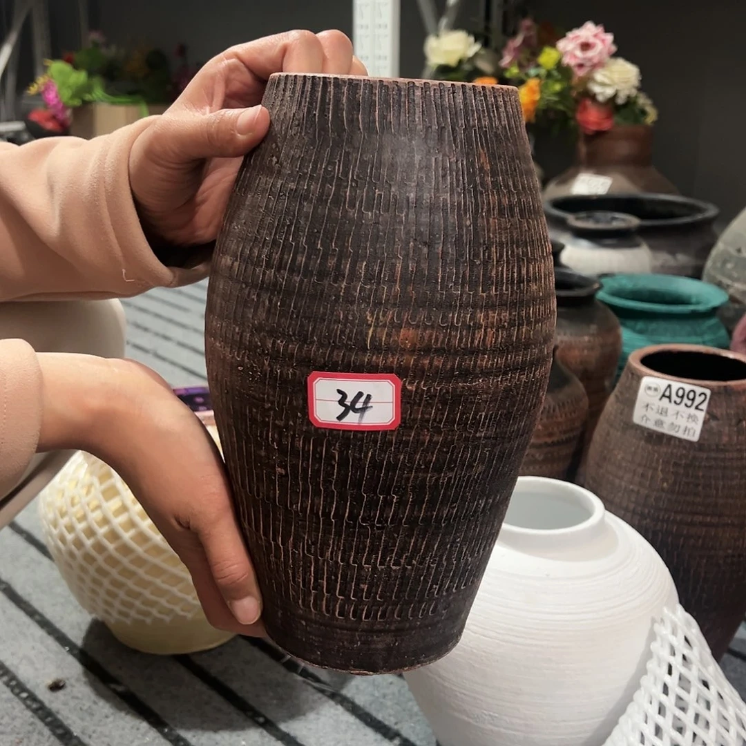 红陶瑕疵红瓶窑裂34号