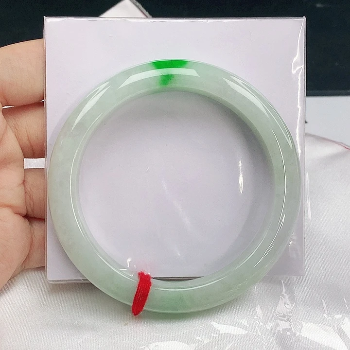 翡翠未镶嵌手镯圈59，00064