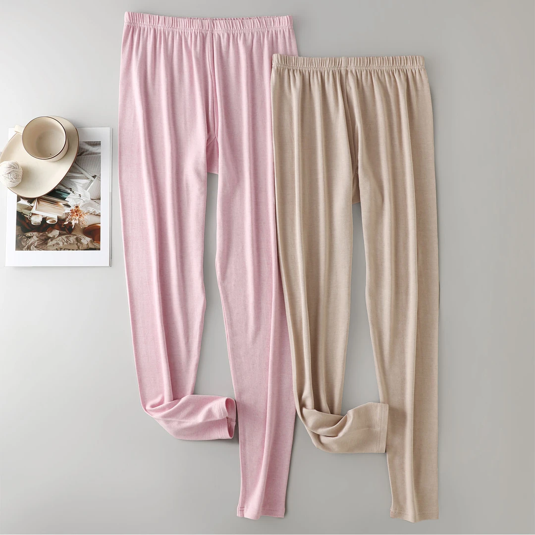 桑蚕丝加棉女士保暖秋裤 加档设计透气不闷真丝亲肤舒适棉毛裤