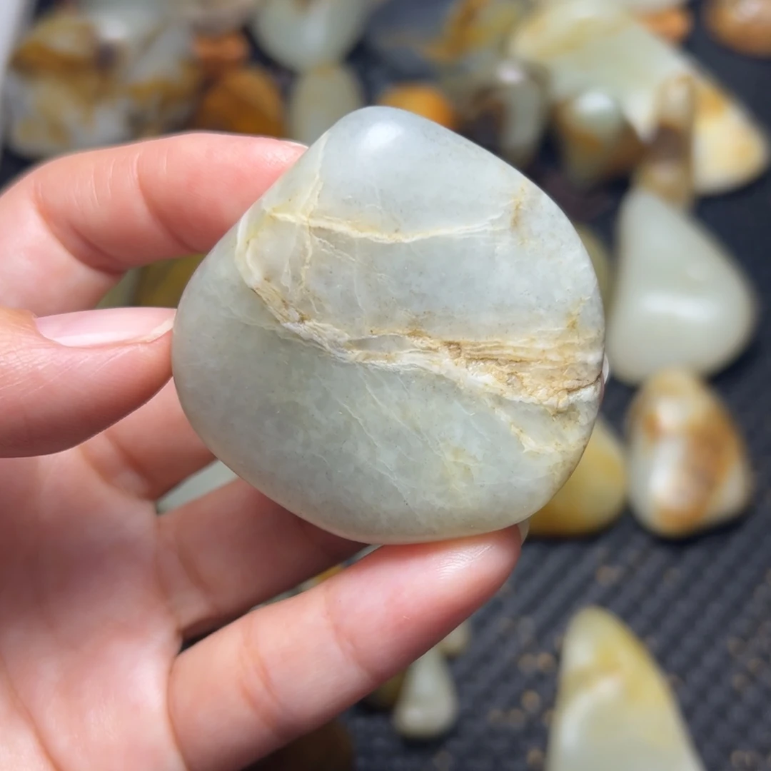 和田玉未镶嵌挂件B98