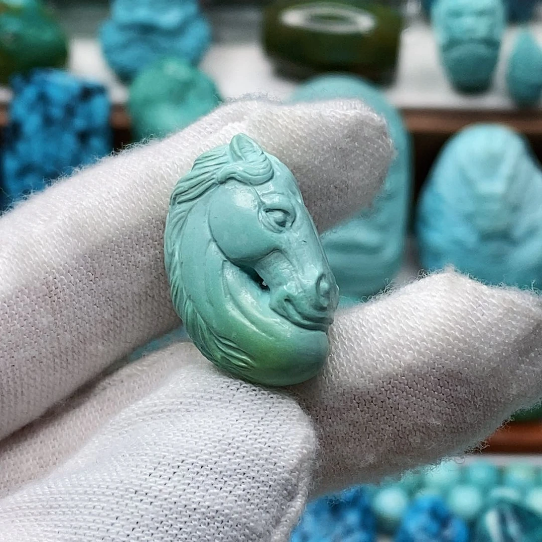 绿松石未镶嵌天然原矿 地大质检 抖音基地 顺丰发货