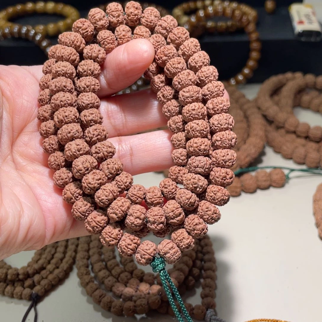 金刚菩提吊坠浮*平细108尺寸9.1