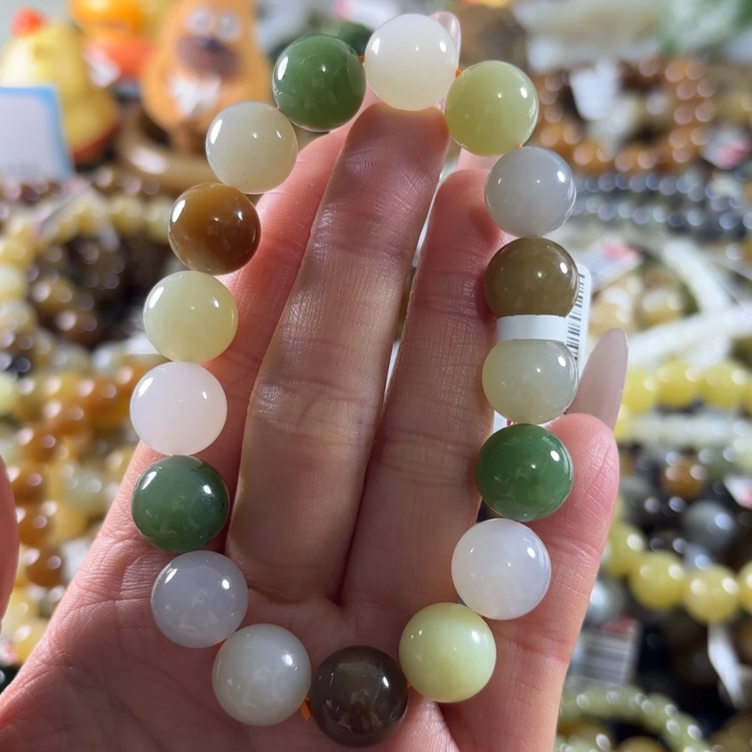 和田玉未镶嵌手串252