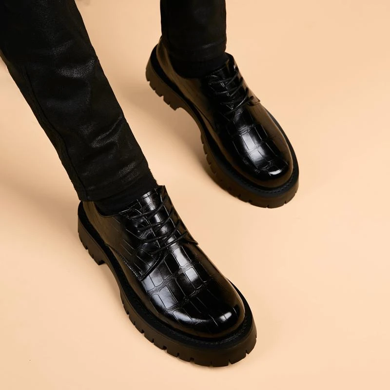 【香港DcSU&Shoes官方正品】秋季透气内增高软底潮流英伦休闲鞋子