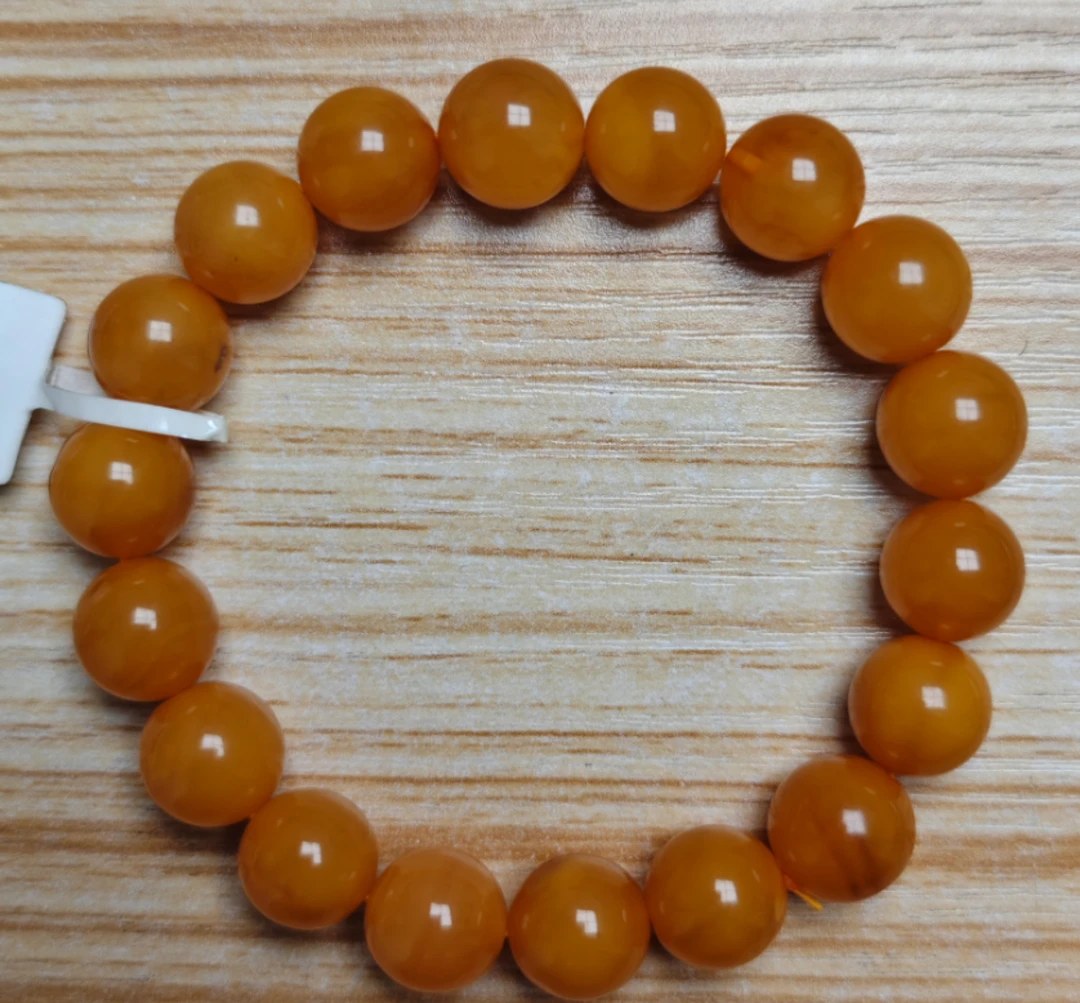 【老掌柜】   老蜡/蜜蜡手串  10-11mm  BCP12202