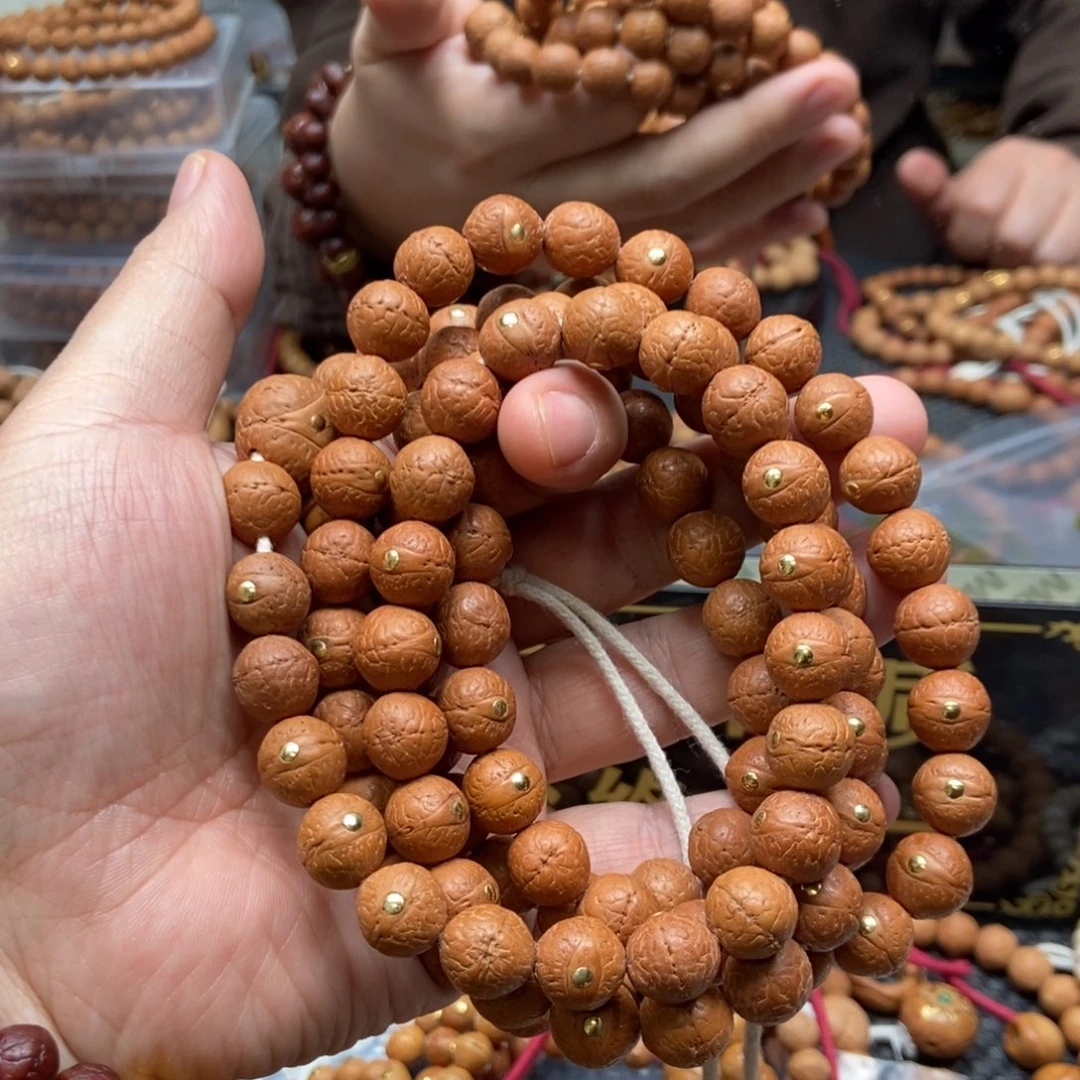 凤眼菩提手串11.5铜钉108