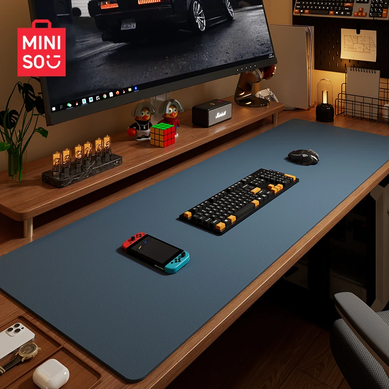 名创优品电脑桌垫超大号鼠标垫高级感办公室桌面电脑垫可定制垫子