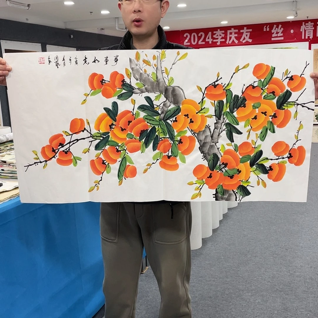 国画今天早上国画作品展示