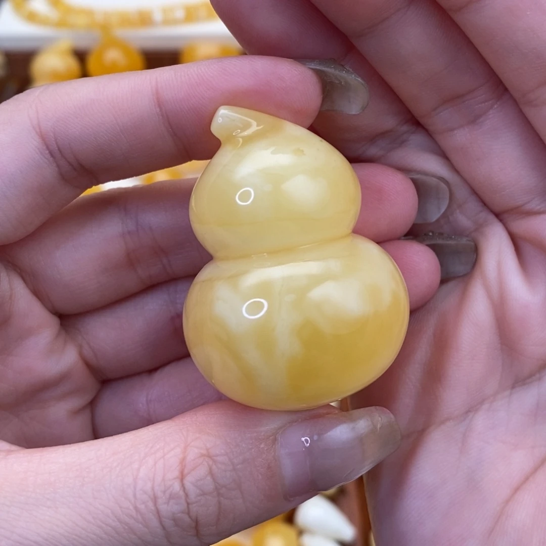 琥珀未镶嵌裸石葫芦
