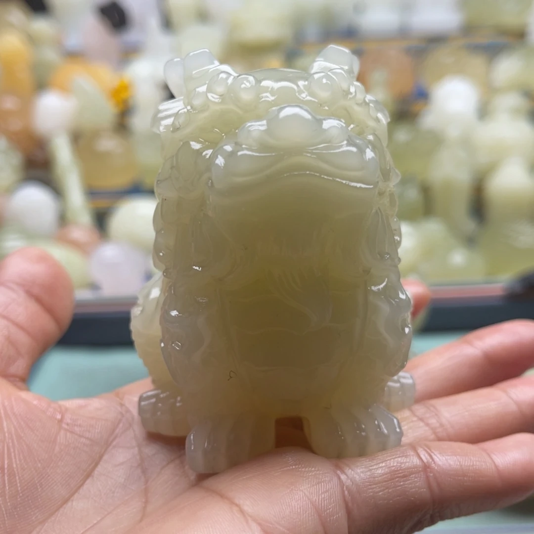 金***子玉天然桌面小摆件