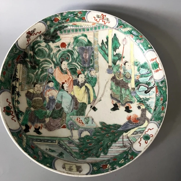 711 清康熙五彩人物盘