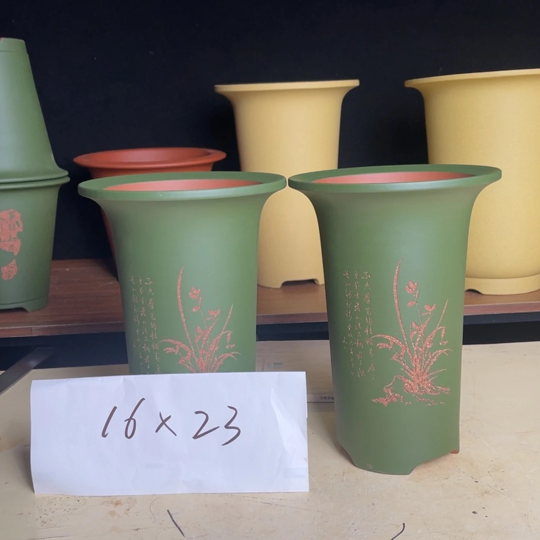 宜兴原矿紫砂花盆