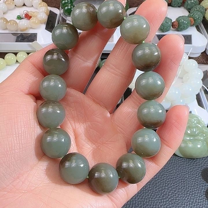 和田玉手串未镶嵌