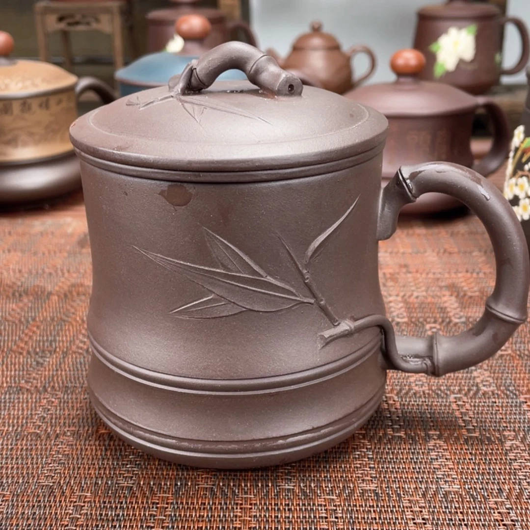 【闪购商品】紫砂茶杯宜兴原矿紫砂盖杯微瑕