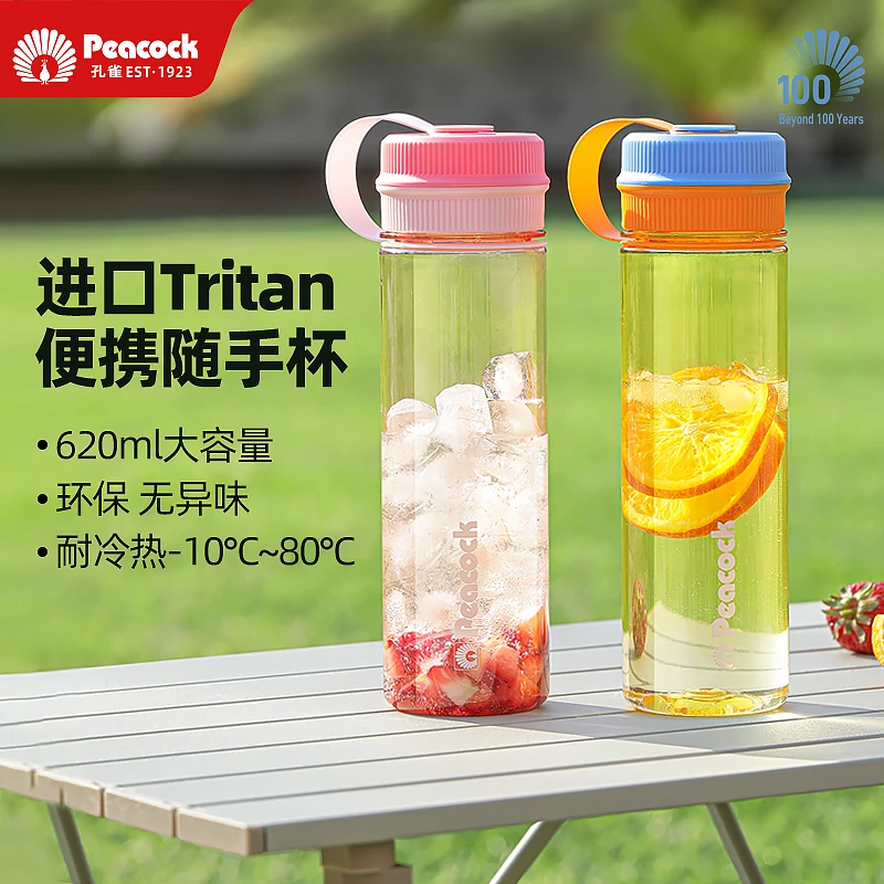 Peacock/孔雀Tritan便携运动水杯