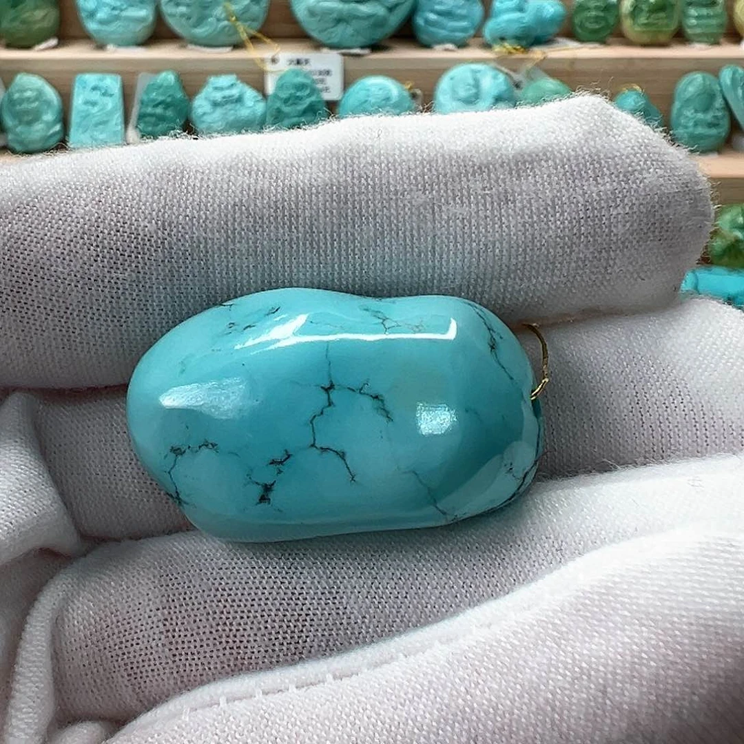 未镶嵌绿松石随形19.9mm