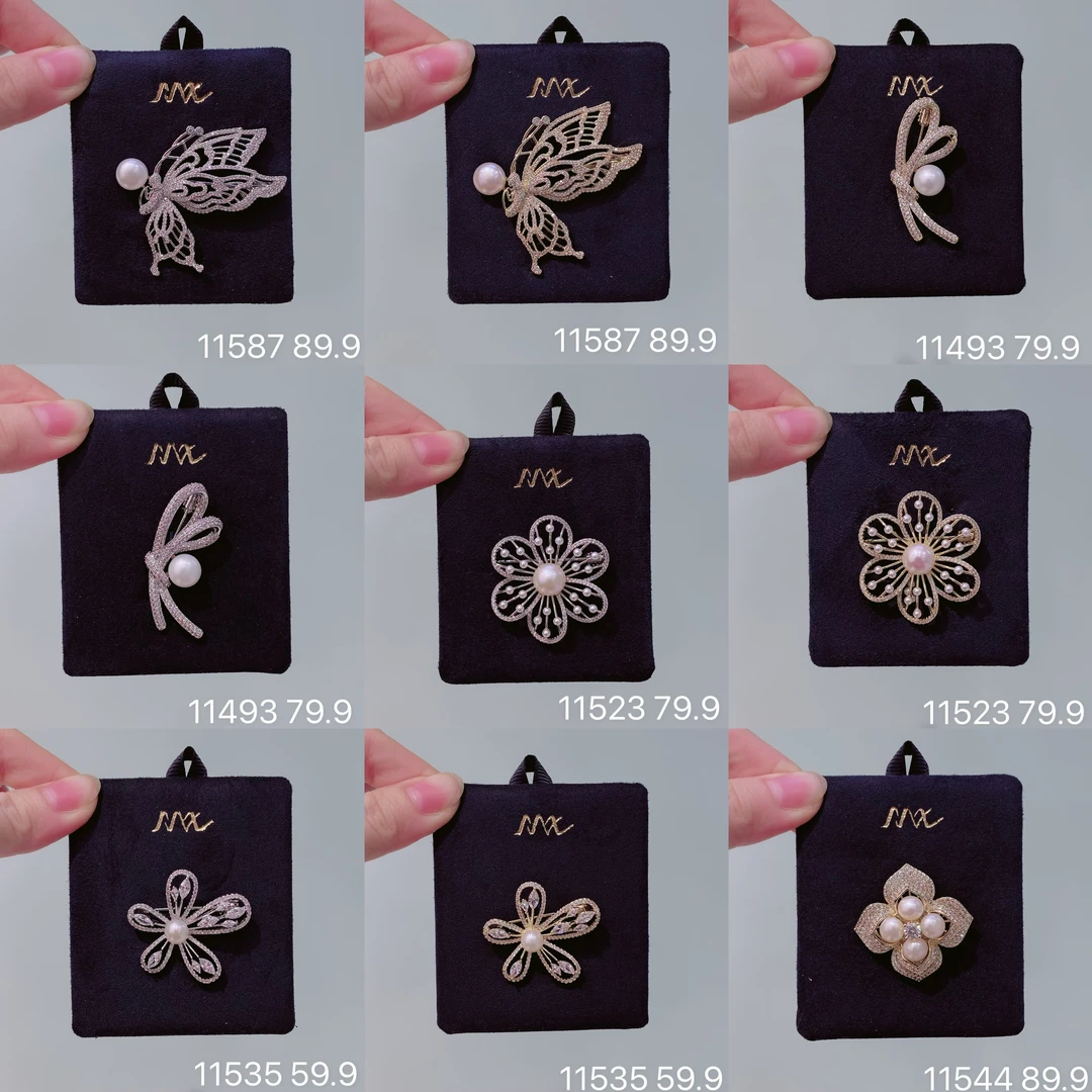 铜合金胸针 美讯限量热卖款欧美韩版高级感微镶搭配礼服胸针