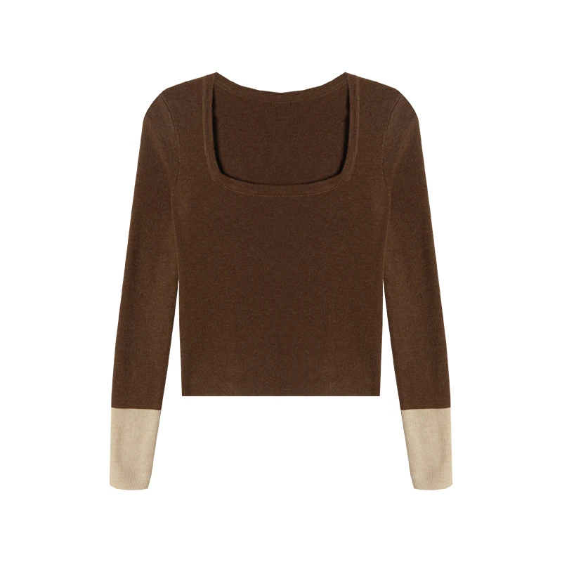 【大潘优品】【淡奶可可】针织打底 针织衫预Q4ZZS6197